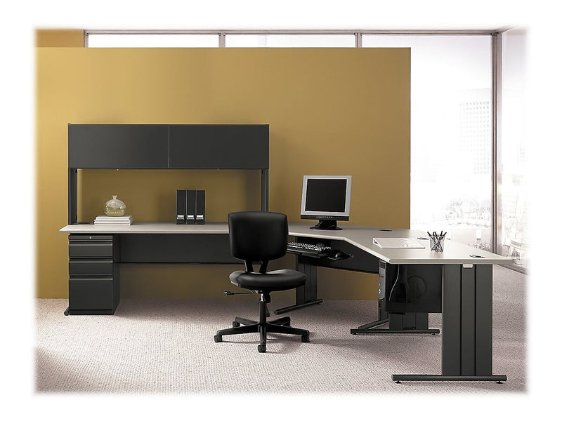 HON Volt Leather Task Chair, Black (HON5701SB11T)