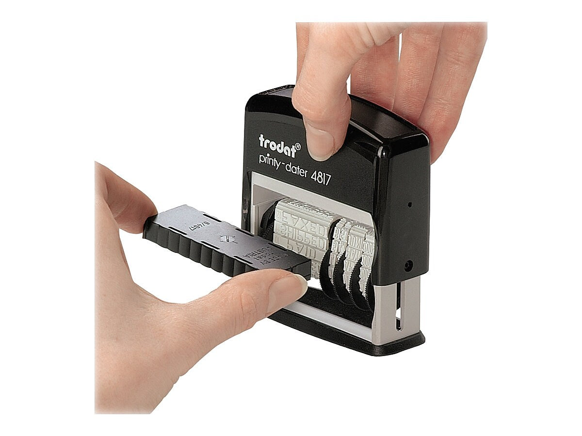 Trodat Printy Economy Dater, Date, Black Ink (E4817)