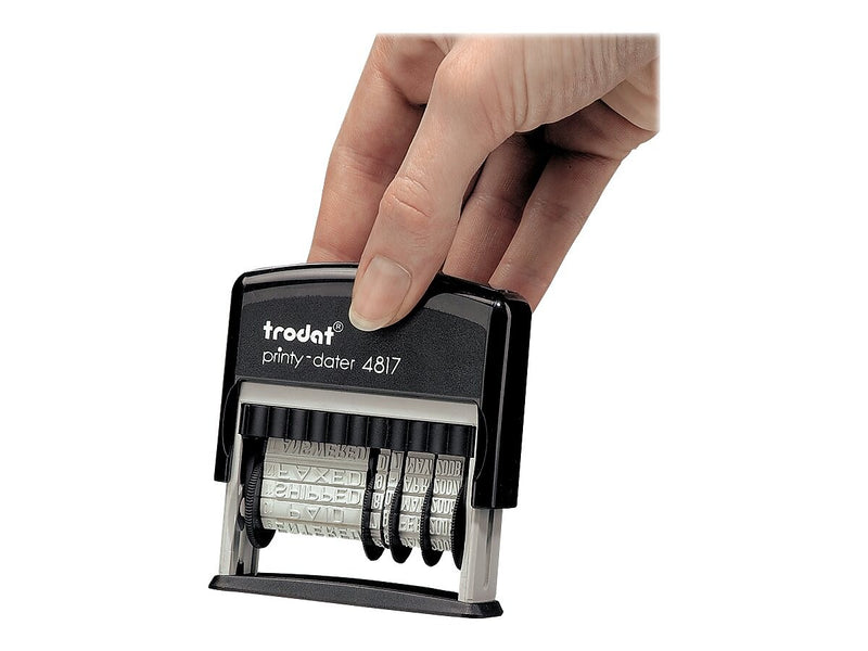 Trodat Printy Economy Dater, Date, Black Ink (E4817)