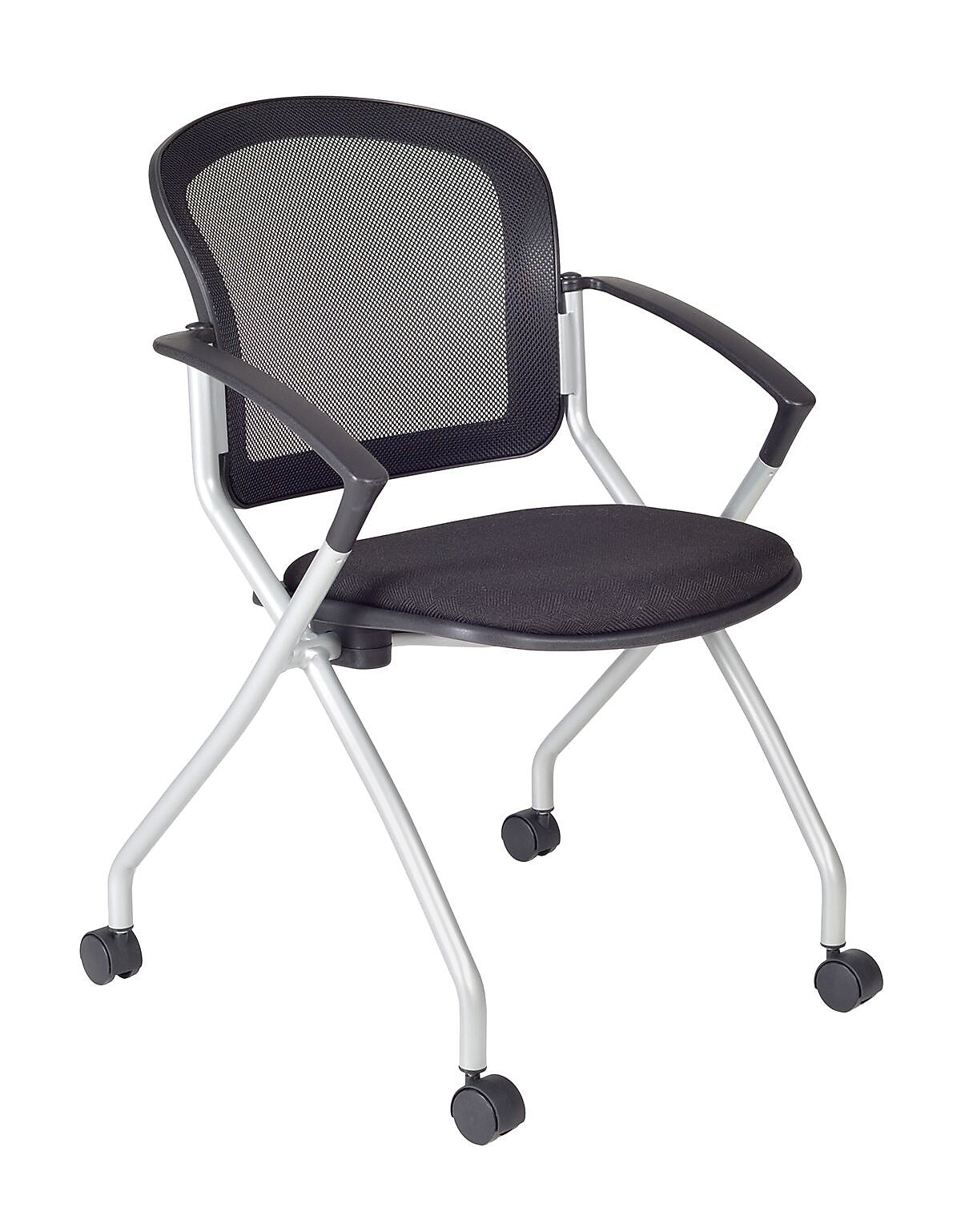 Regency Cadence Mesh Nesting Chair, Black, 12/Pk (2309BK12PK)
