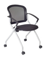 Regency Cadence Mesh Nesting Chair, Black, 12/Pk (2309BK12PK)