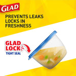Glad Deep Dish Containers, 64 Oz., 3 Containers/Pack, 2 Packs/Carton (70045)