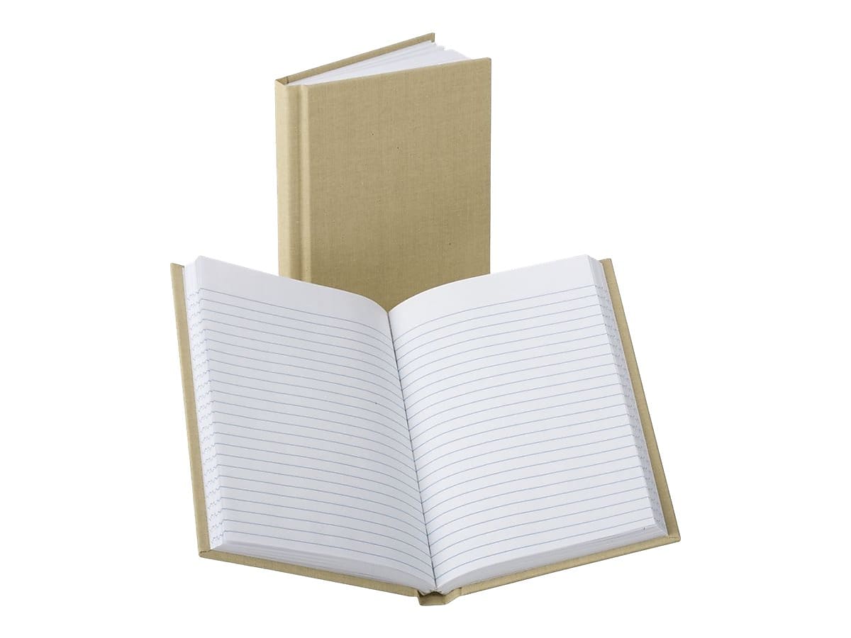 Boorum & Pease Pocket Notebook, 4.13" x 7", College Ruled, 192 Sheets, Beige (6559EE)
