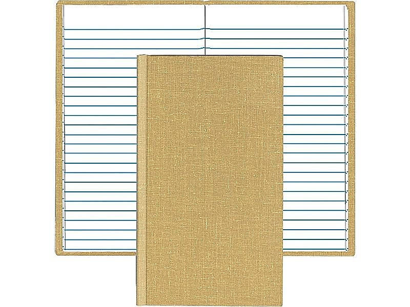 Boorum & Pease Pocket Notebook, 4.13" x 7", College Ruled, 192 Sheets, Beige (6559EE)