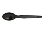 Dixie Plastic Teaspoon, Heavy-Weight, Black, 1000/Carton (TH517)