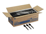 Dixie Plastic Teaspoon, Heavy-Weight, Black, 1000/Carton (TH517)