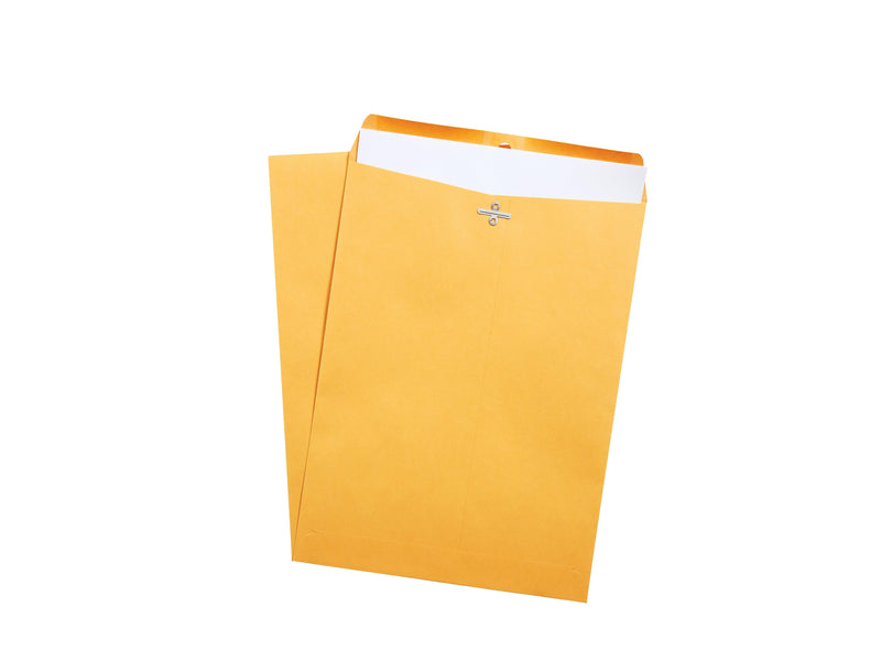 Staples Kraft Clasp & Moistenable Glue Catalog Envelopes, 9" x 12", Brown, 100/Box (ST187021-CC)