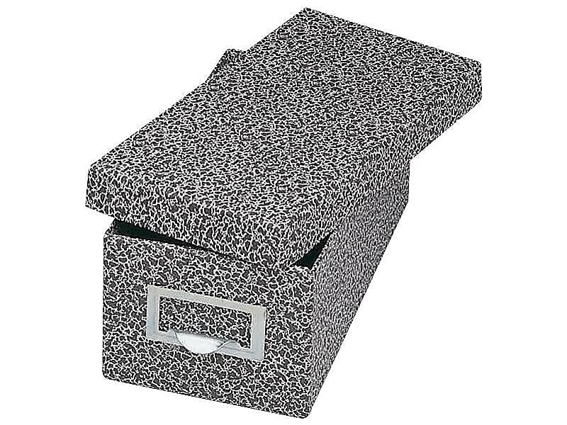 Pendaflex Index Card File Box, Black Agate, 1000 Card Capacity (GLW 93 BLA)