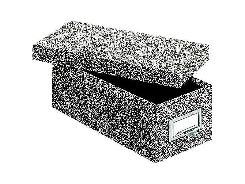Pendaflex Index Card File Box, Black Agate, 1000 Card Capacity (GLW 93 BLA)