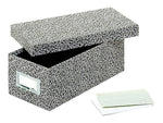 Pendaflex Index Card File Box, Black Agate, 1000 Card Capacity (GLW 93 BLA)