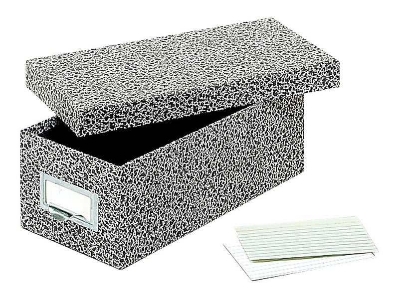 Pendaflex Index Card File Box, Black Agate, 1000 Card Capacity (GLW 93 BLA)
