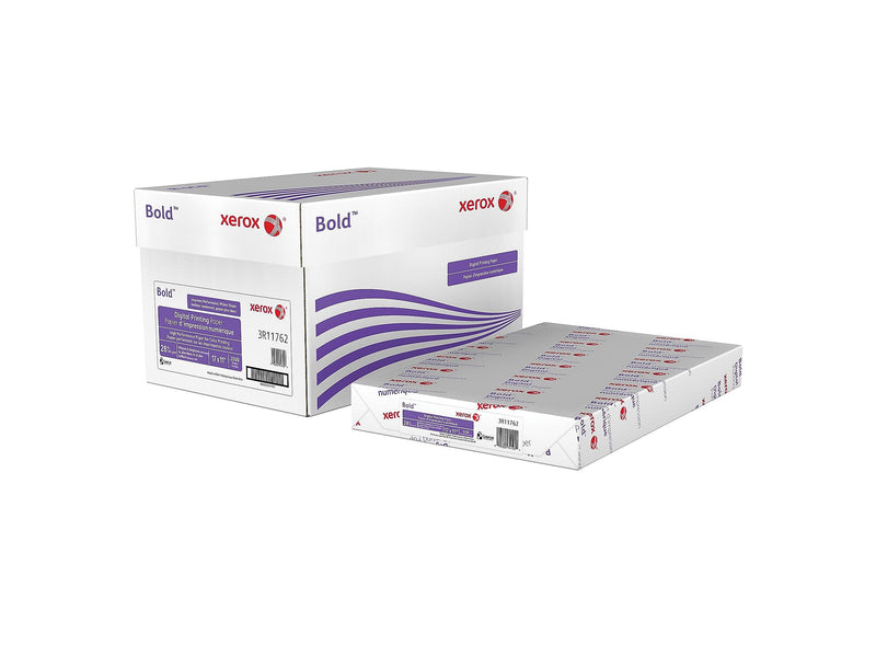Xerox Bold Digital 11" x 17", Color Copy Paper, 28 lbs., 100 Brightness, 500 Sheets/Ream, 4 Reams/Carton (3R11762)