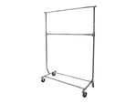 Nahanco 48" x 22.5" Single-Rail Garment Rack, Chrome Metal (RCS-1)