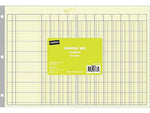 Staples® Columnar Book, 12 Columns, 16.31" x 11", Green, 50 Sheets/Book (217885)
