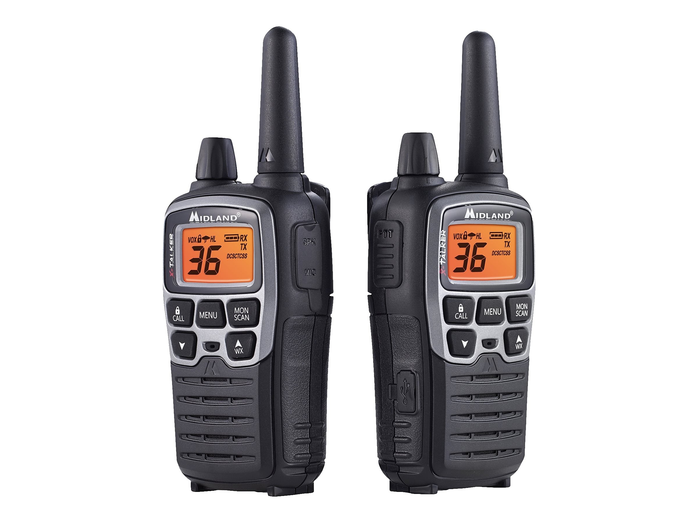 MIDLAND RADIO X-TALKER T71VP3 Two-Way Radios - Pair, Black (T71VP3)