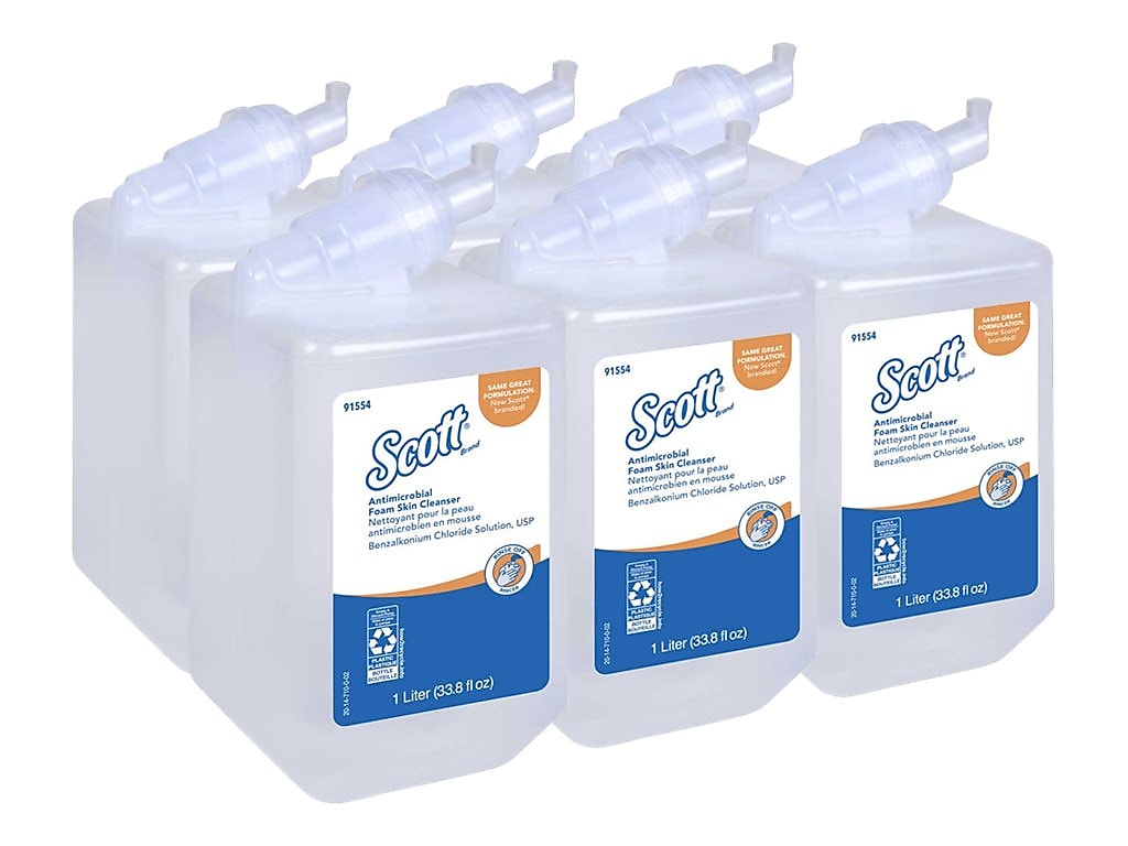 Scott Control Foaming Hand Soap Refills, 33.8 oz, 6/Carton (91554)