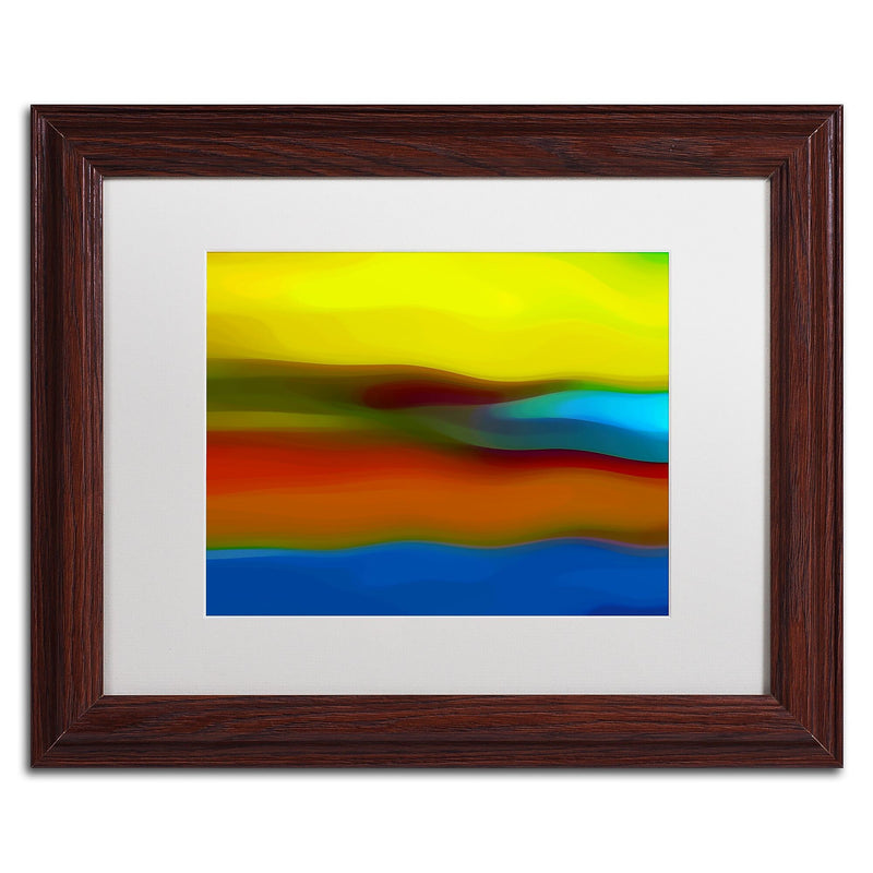 Trademark Fine Art Amy Vangsgard 'River Runs Through 1' 11" x 14" Matted Framed Art Print (886511935198)
