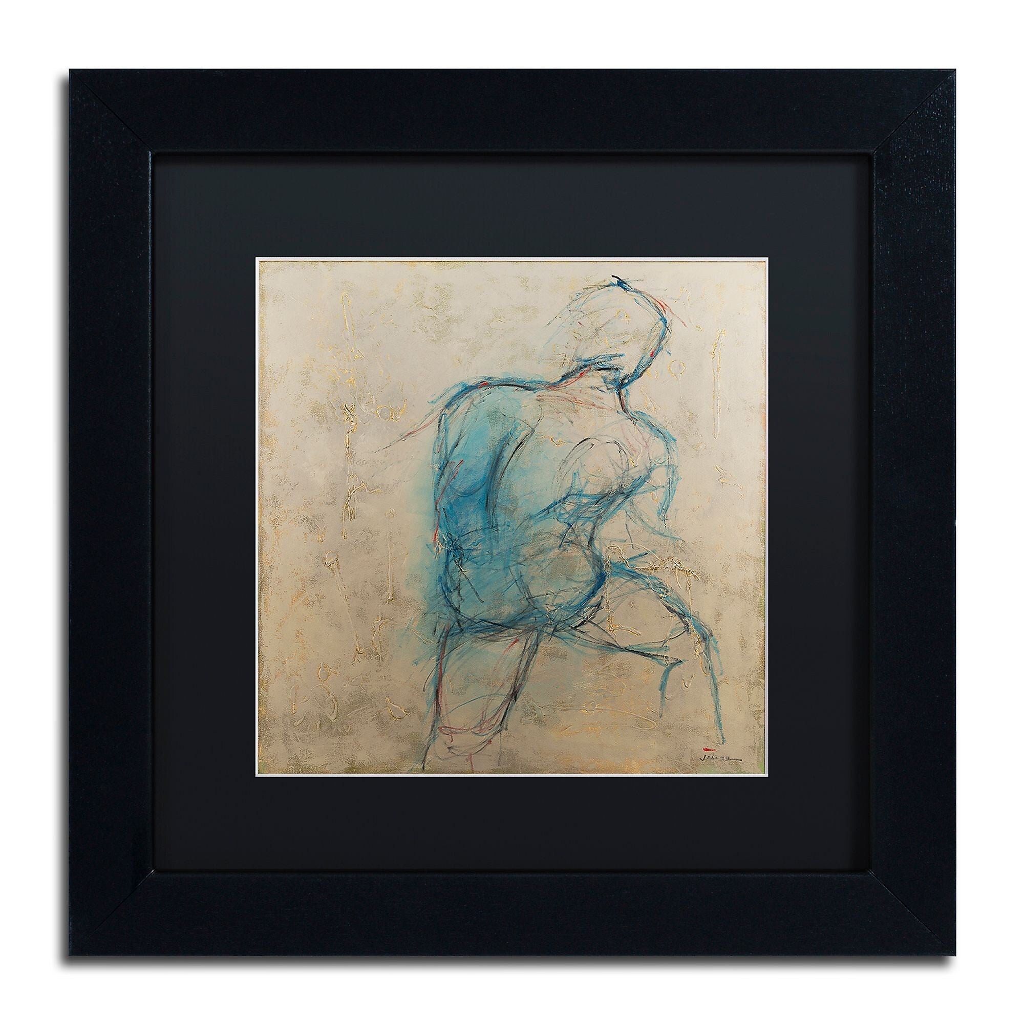 Trademark Fine Art Joarez 'Iron Man' 11" x 11" Matted Framed (190836234745)