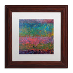 Trademark Fine Art Michelle Calkins 'Wildflowers' 11" x 11" Matted Framed Art Print (190836070329)