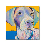 Trademark Fine Art Pat Saunders-White 'Blue' 18" x 18" Canvas Stretched (190836057160)