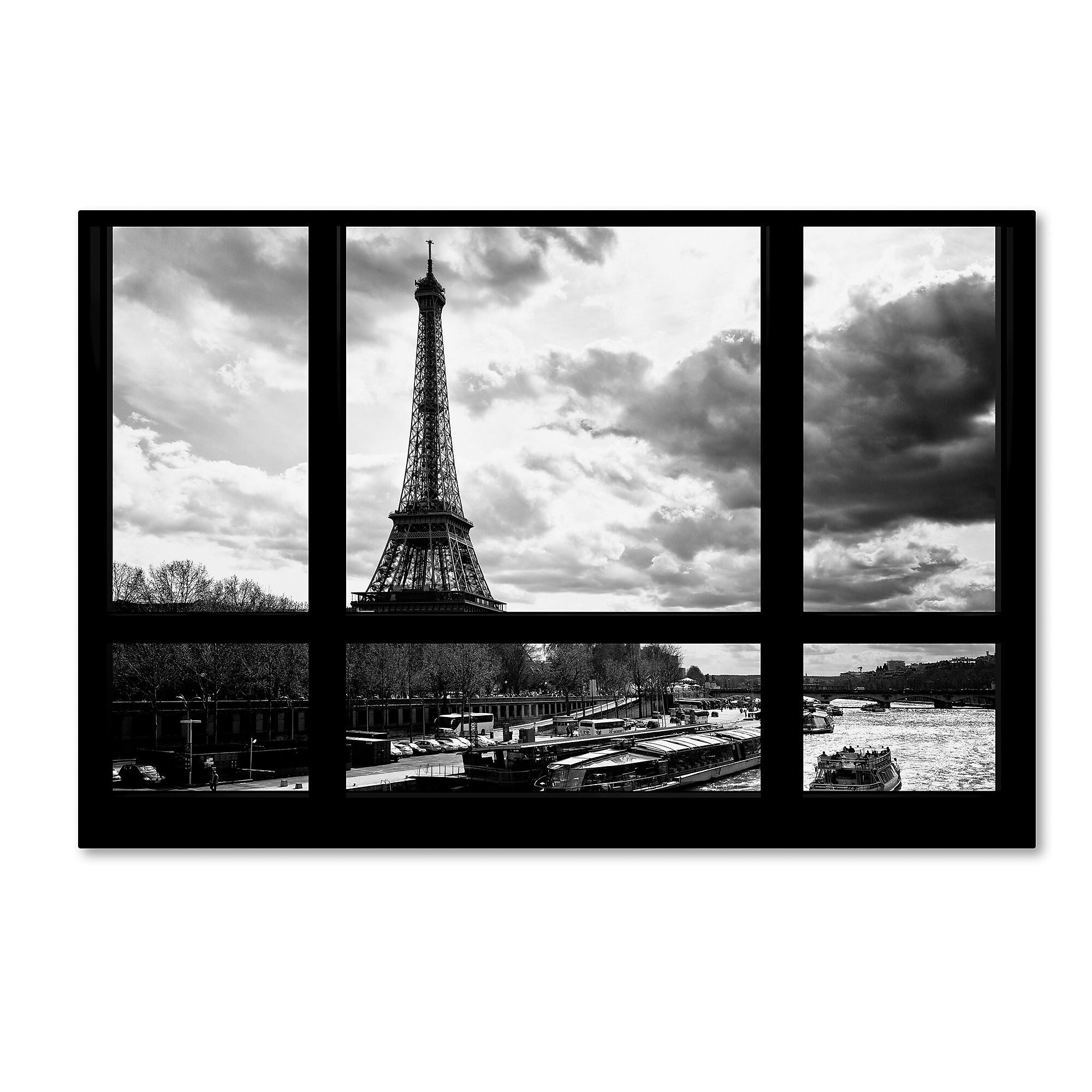 Trademark Fine Art Philippe Hugonnard 'Good Morning Paris!' 12" x 19" Canvas Stretched Art Print (190836118205)