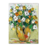 Trademark Fine Art Hai Odelia 'Spring Flowers in a Vase 4' 14" x 19" Canvas Stretched (190836067664)