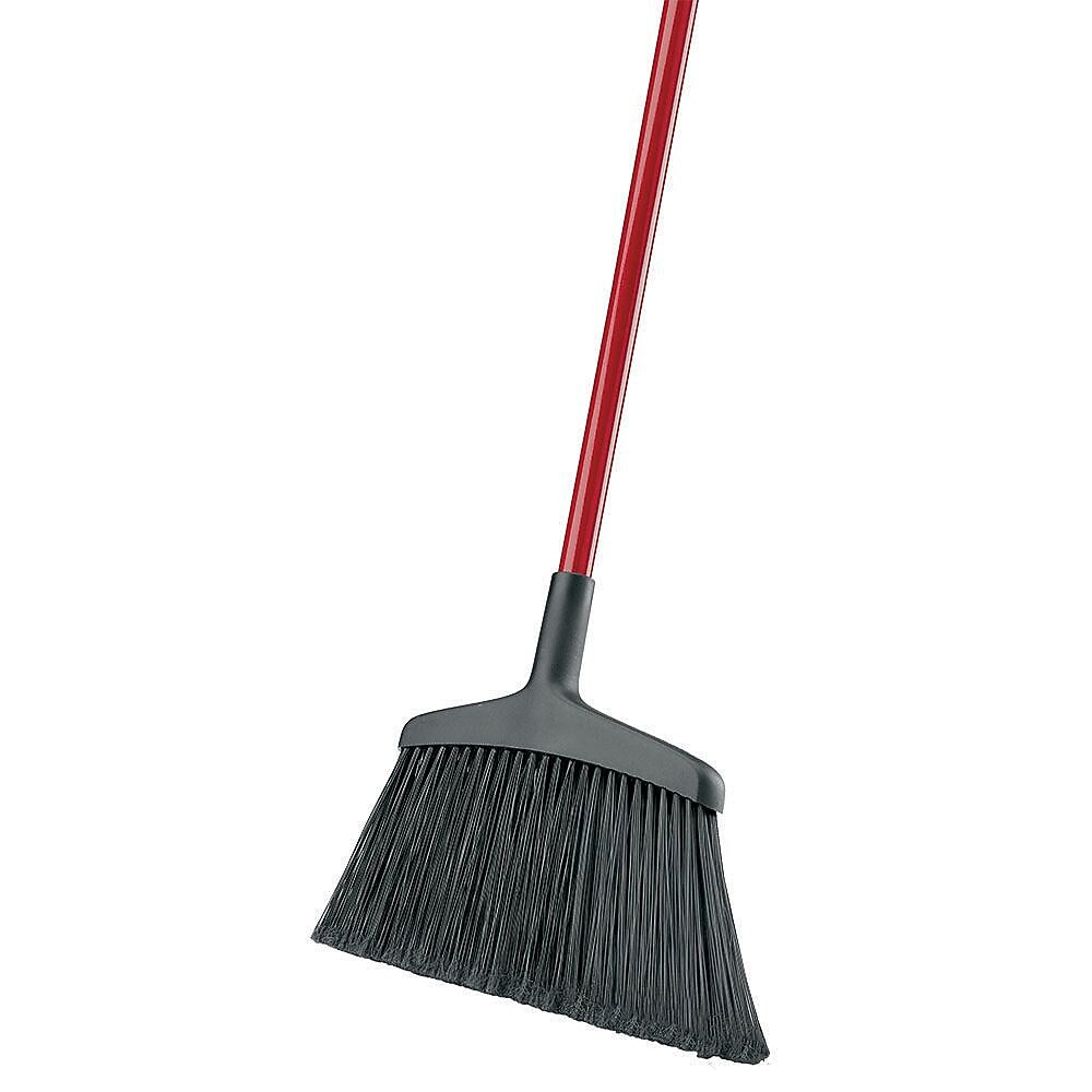 Libman Wide Commercial 15" Angle Broom, Steel Handle, 6/Pack (997)