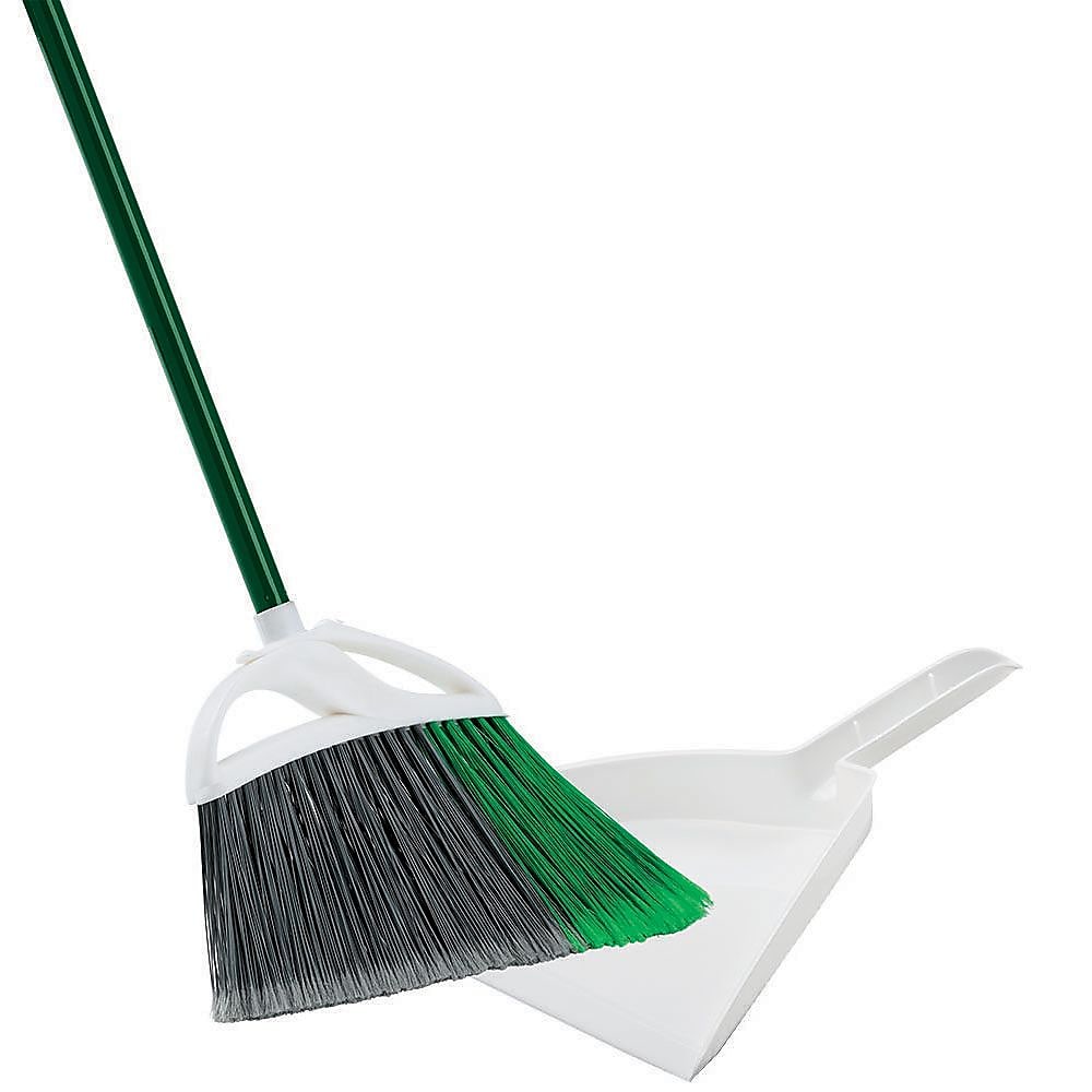 Libman Large Precision Angle 13" Broom with Dust Pan, 4/Pack (248)