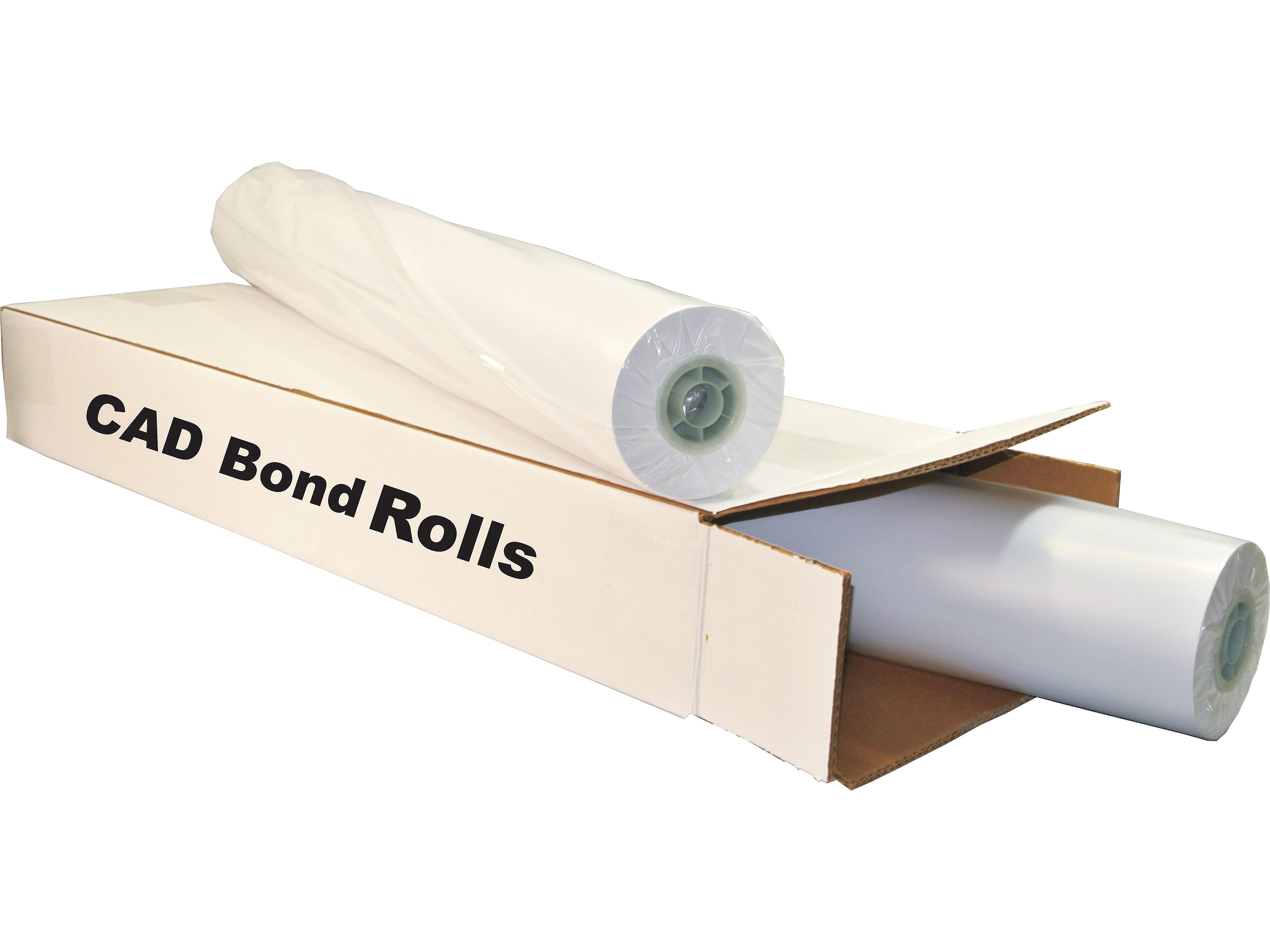 Alliance 20# Wide Format CAD Bond Paper, 24" x 300', Uncoated, 2/Roll (24300)