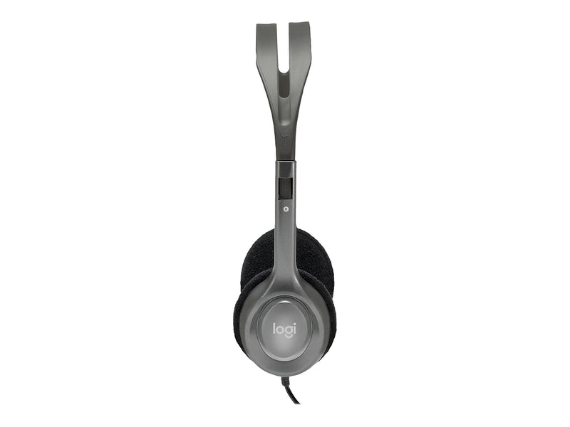 Logitech H111 3.5mm Stereo Computer Headset, On-Ear, Black (981-000612)