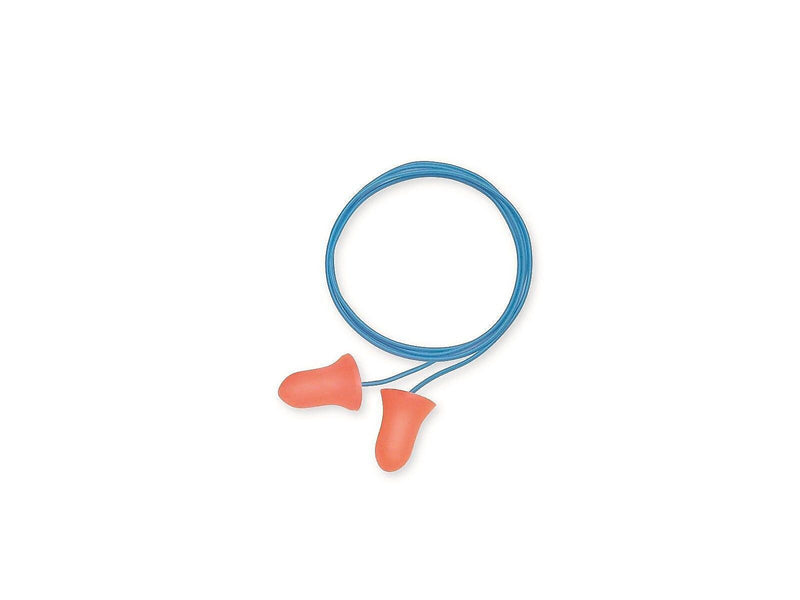 Howard Leight Maximum Corded Earplugs, 33 dB, Orange/Blue, 100/Box (MAX-30)