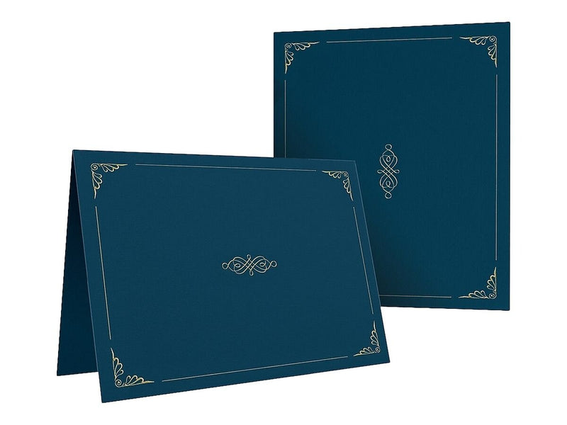 Oxford Certificate Holders, 11.25" x 8.75", Dark Blue, 5/Pack (29900235BGD)