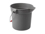 Rubbermaid Brute Plastic Bucket, 10 Quart, Gray (FG296300GRAY)