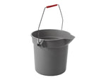 Rubbermaid Brute Plastic Bucket, 10 Quart, Gray (FG296300GRAY)