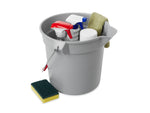 Rubbermaid Brute Plastic Bucket, 10 Quart, Gray (FG296300GRAY)