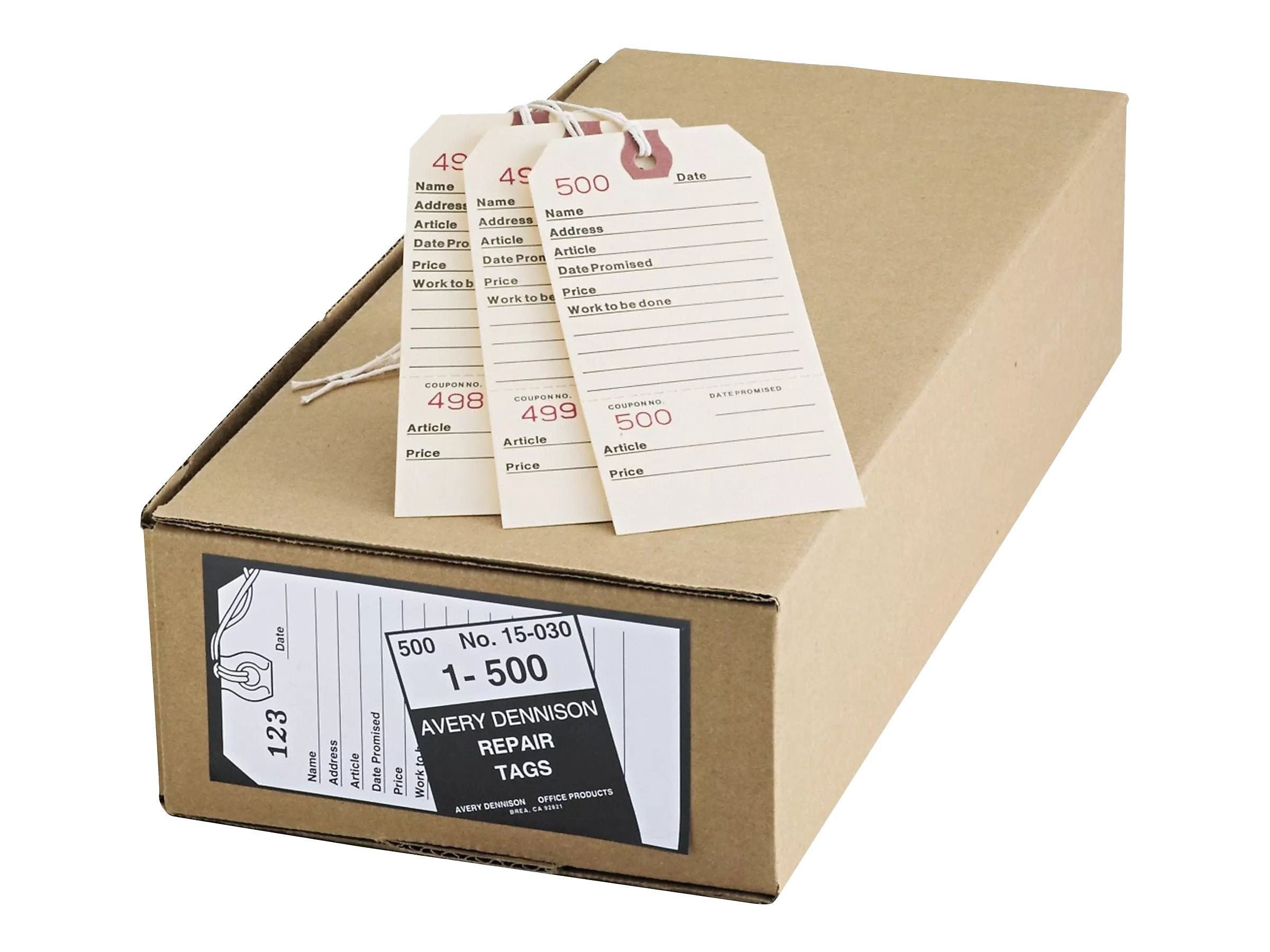 Avery  5-1/4" Repair Tags, Manila, 500/Pack (15030)