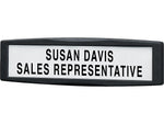 Fellowes Partition Additions Plastic Name Plate, Dark Graphite (75906)