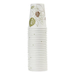 GP PRO Dixie WiseSize Paper Hot Cup, 8 oz, Pathways, Pack of 500 (2338WSCT)