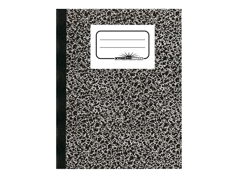 National Brand 1-Subject Composition Notebooks, 7.87" x 10", College Ruled, 80 Sheets, Black (43461)
