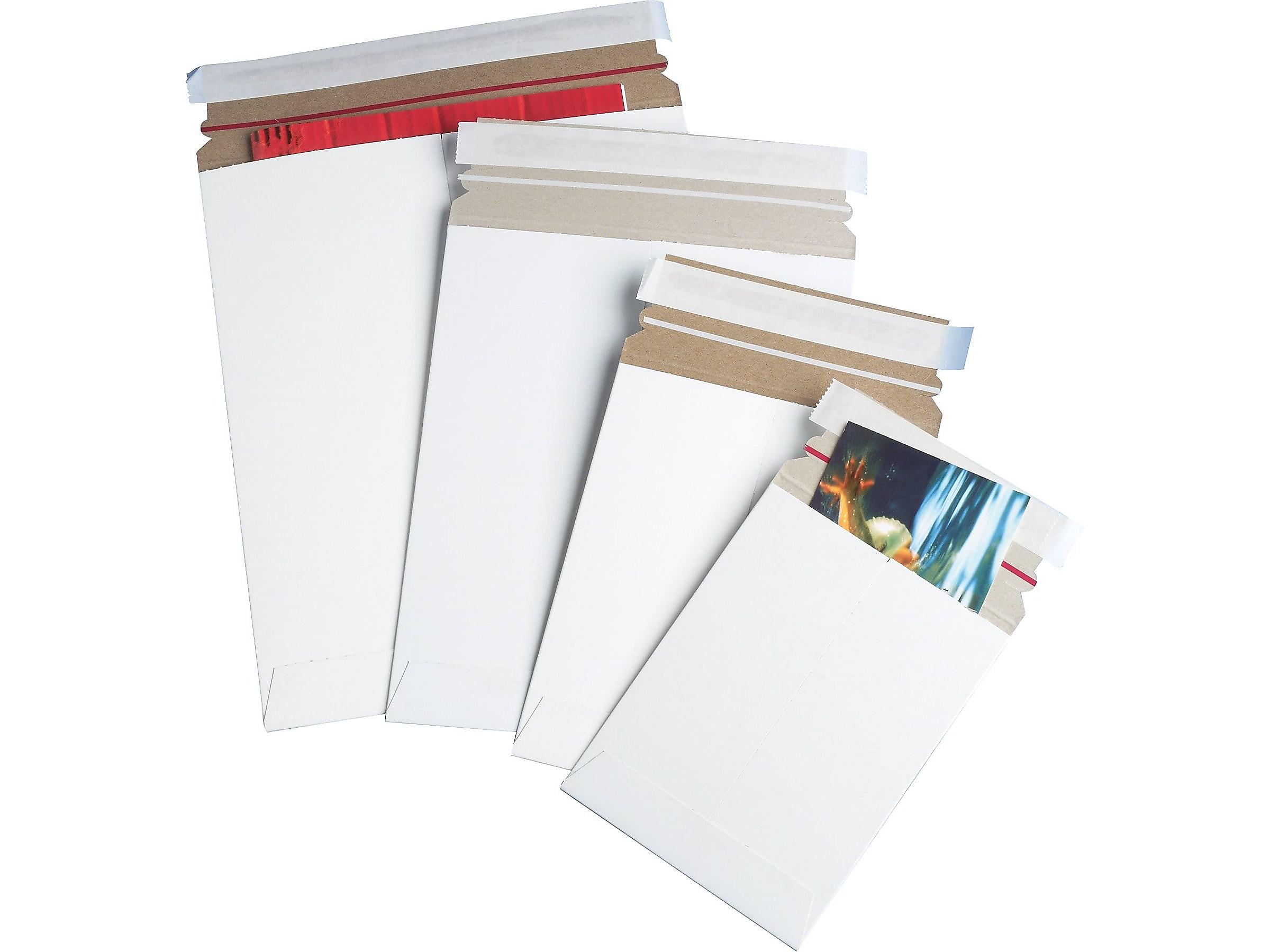 Stayflats Plus® Self-Seal Mailers, 11" x 13-1/2", White, 25/Case