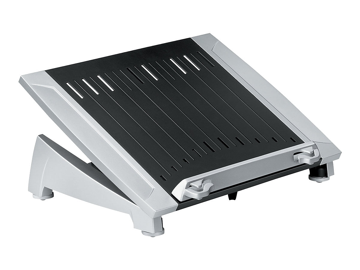 Fellowes Office Suites Plastic Laptop Riser, 6.5" x 15.06" x 10.5", Black/Silver (8036701)