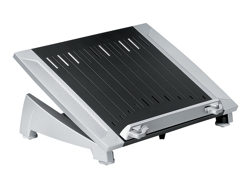Fellowes Office Suites Plastic Laptop Riser, 6.5" x 15.06" x 10.5", Black/Silver (8036701)