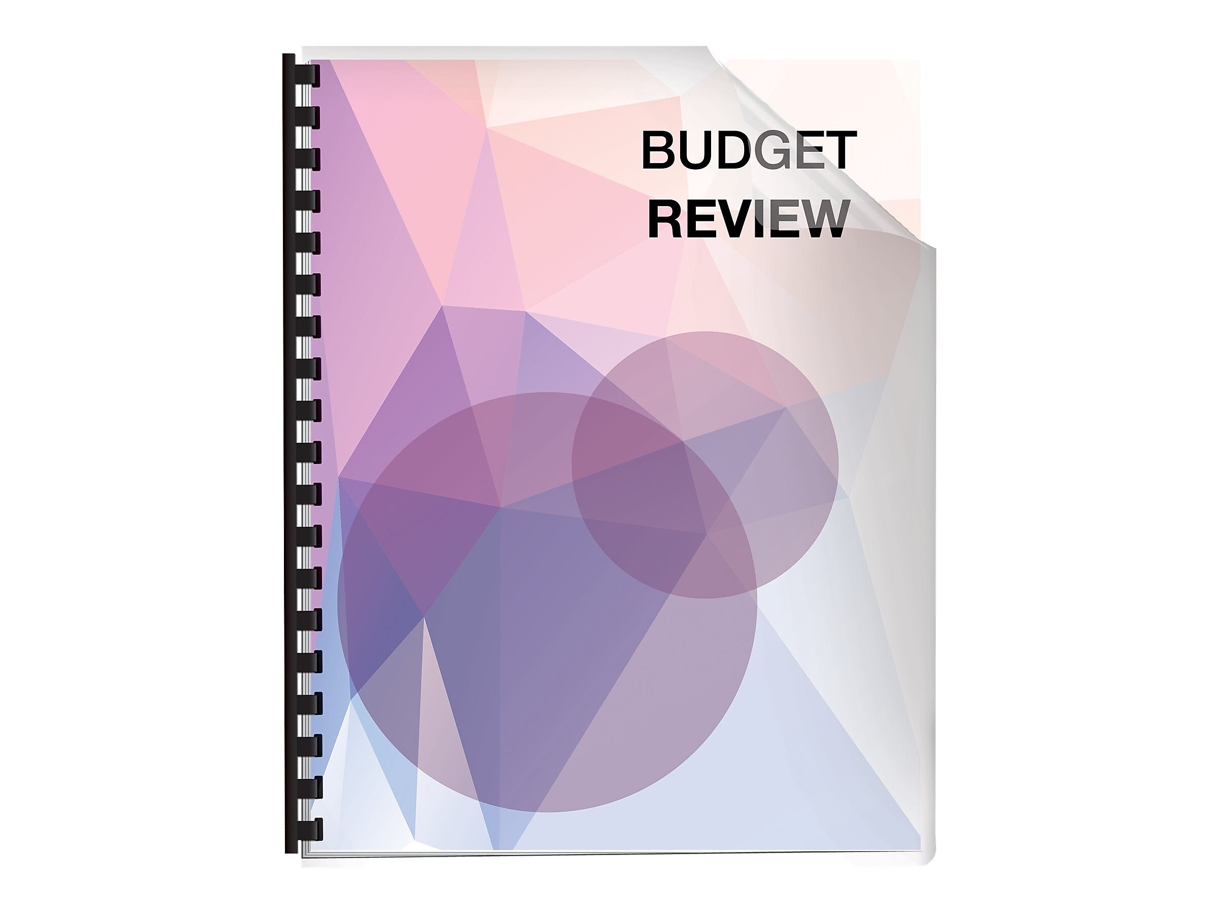 Fellowes Futura Presentation Covers Oversize, Frosted Presentation Covers, 8.75"W x 11.25"H, Clear, 25 Pack (5224201)