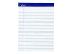Ampad Perforated Notepads, 8.5" x 11.75", Wide Ruled, White, 50 Sheets/Pad, 12 Pads/Pack (TOP 20-360)