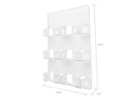 Deflect-O Wall Mounted Card Holders, Clear (70601)
