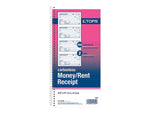 TOPS Money/Rent Receipt Book,  5.25" x 11", White/Canary, 50 Sheets/Book (4161)