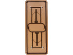 ICEBERG Premium Folding Table, 72" x 30", Mahogany (55224)