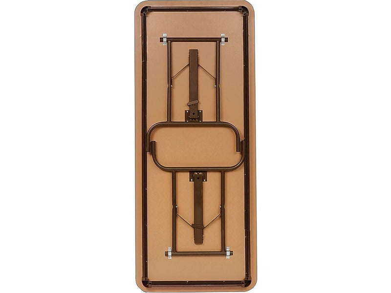 ICEBERG Premium Folding Table, 72" x 30", Mahogany (55224)