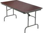 ICEBERG Premium Folding Table, 60" x 30", Mahogany (55214)