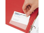 Cardinal HOLDit! Business Card Poly Binder Pockets, Clear, 10/Pack (CRD 21500CB)